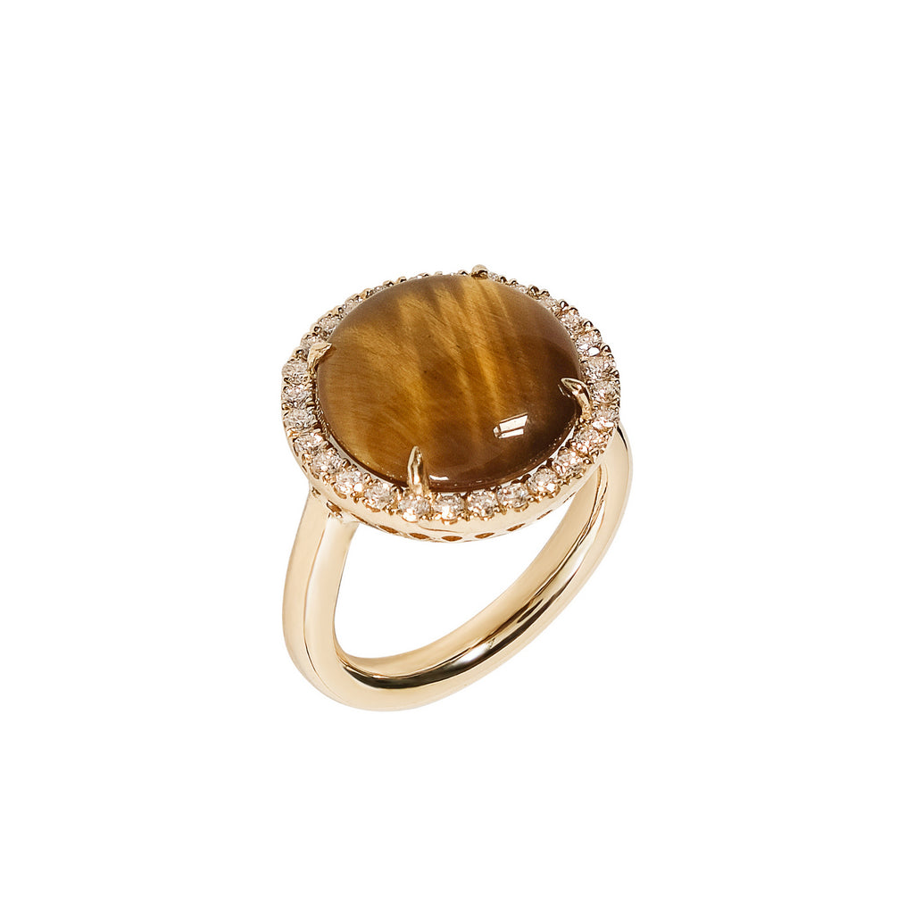 Adjustable heart-shaped ring, 925 silver, Madre Perla and Zircon stones