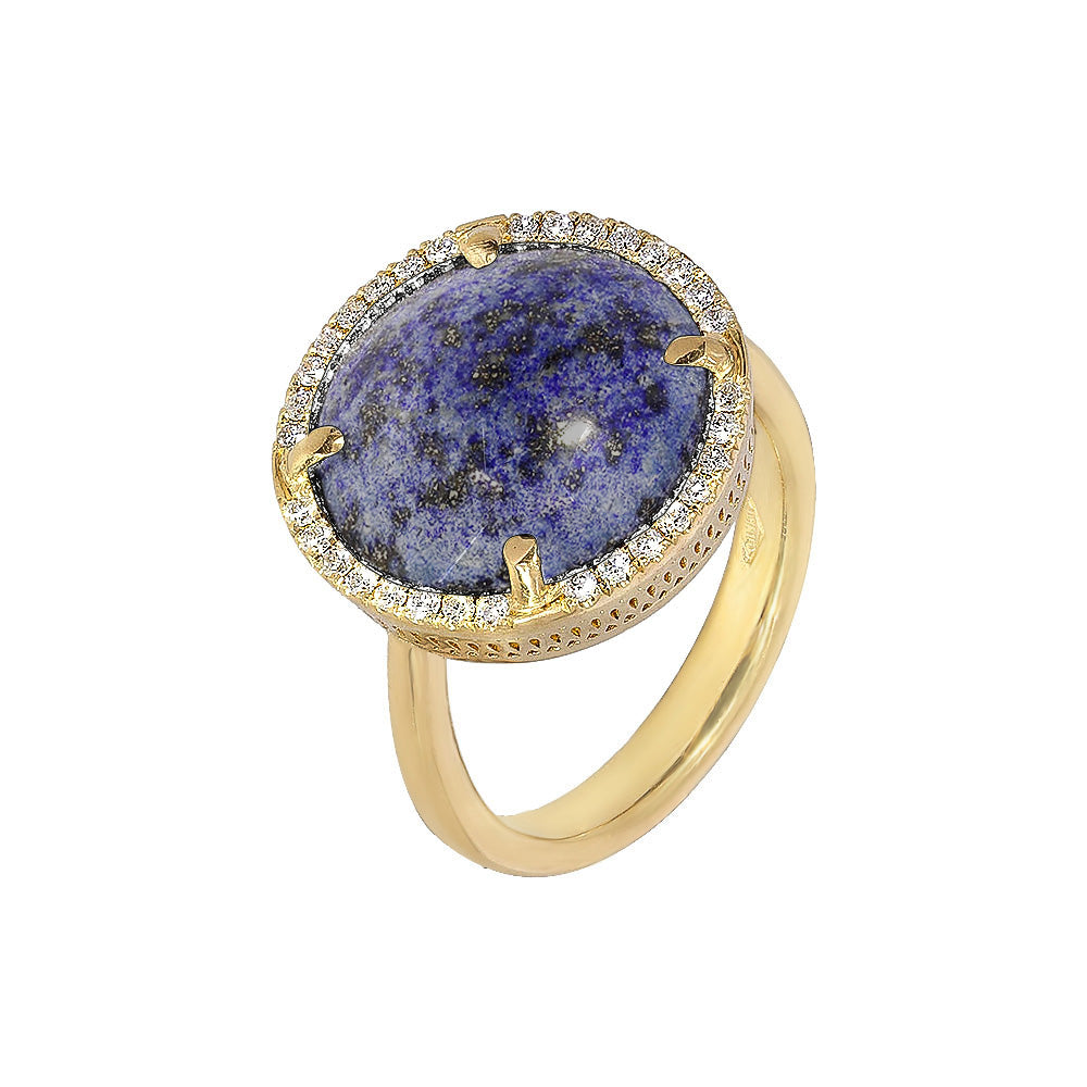 Adjustable heart-shaped ring, 925 silver, Madre Perla and Zircon stones