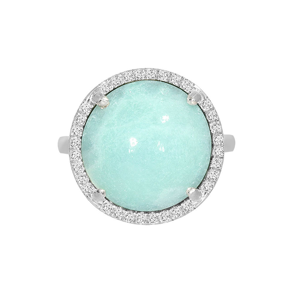 Adjustable heart-shaped ring, 925 silver, Madre Perla and Zircon stones