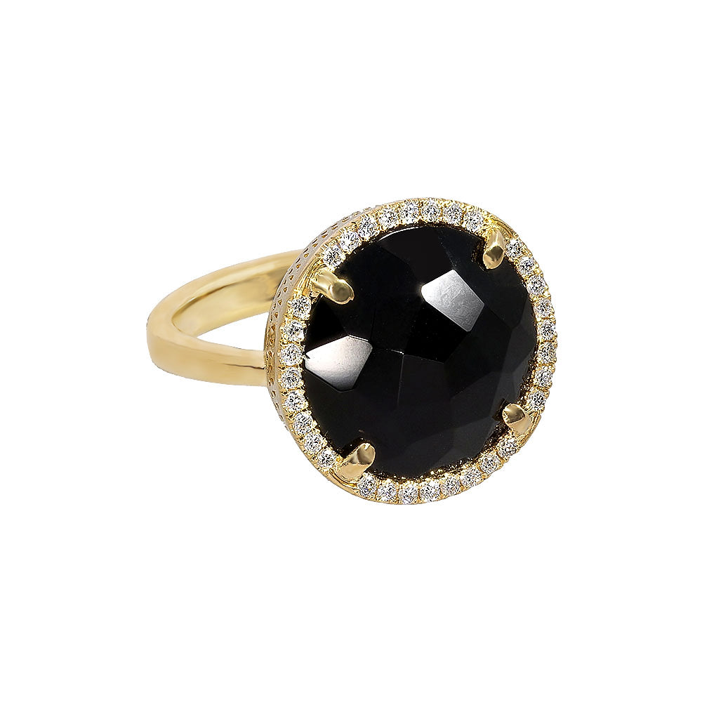 Adjustable heart-shaped ring, 925 silver, Madre Perla and Zircon stones